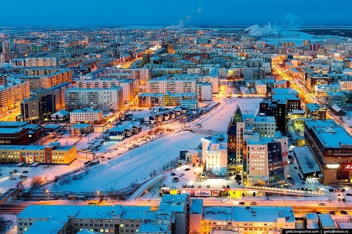 Trong số các thành phố lạnh nhất thế giới, Yakutsk ở Nga là nơi lạnh nhất.