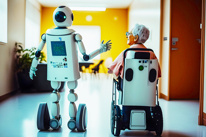 Bệnh Viện Hỗ trợ Công cộng Hôpitaux de Paris ở Pháp thử nghiệm robot "hỗ trợ xã hội" để giúp giảm bớt khối lượng công việc cho nhân viên. (Ảnh minh họa: Wazoku)