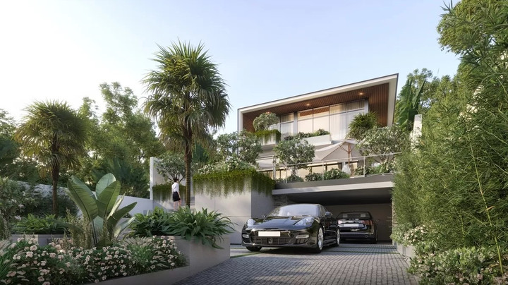 Mẫu biệt thự vườn 1 tỷ đồng được thiết kế đơn giản, đầy đủ công năng và hiện đại. (Ảnh: Vinavic)