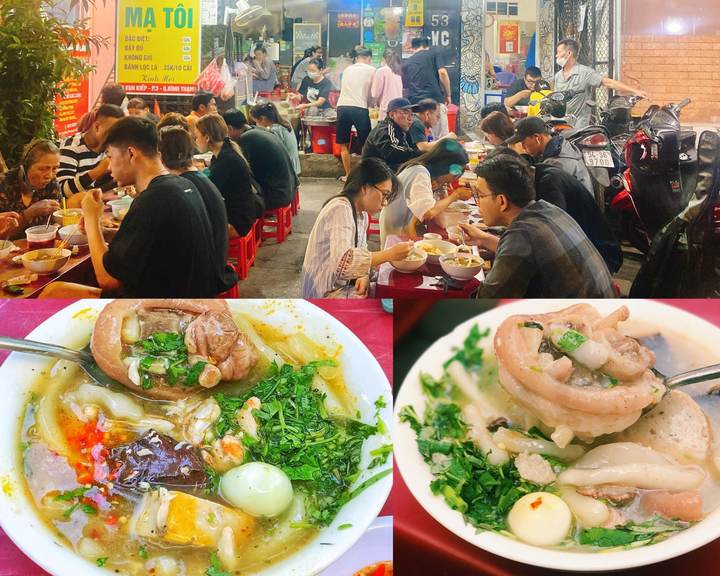 Quán bán tại số 53 đường Vạn Kiếp, phường 3, quận Bình Thạnh, giờ mở cửa từ 14h30 - 23h mỗi ngày.