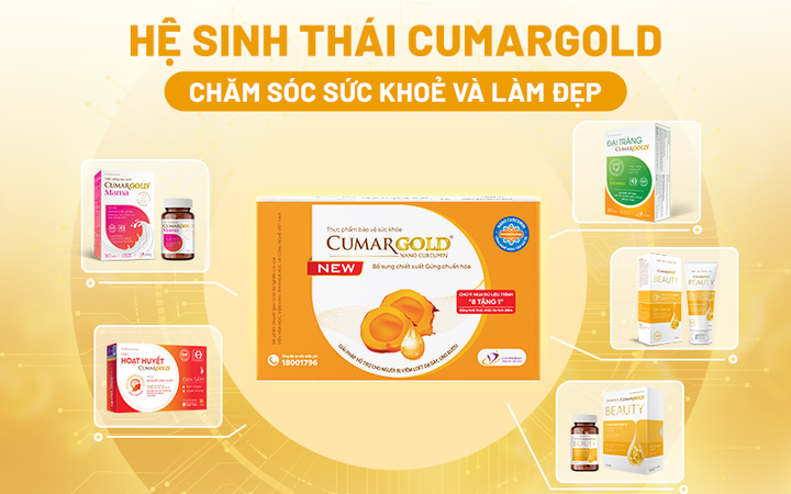 CumarGold phát triển các sản phẩm hỗ trợ điều trị và làm đẹp.