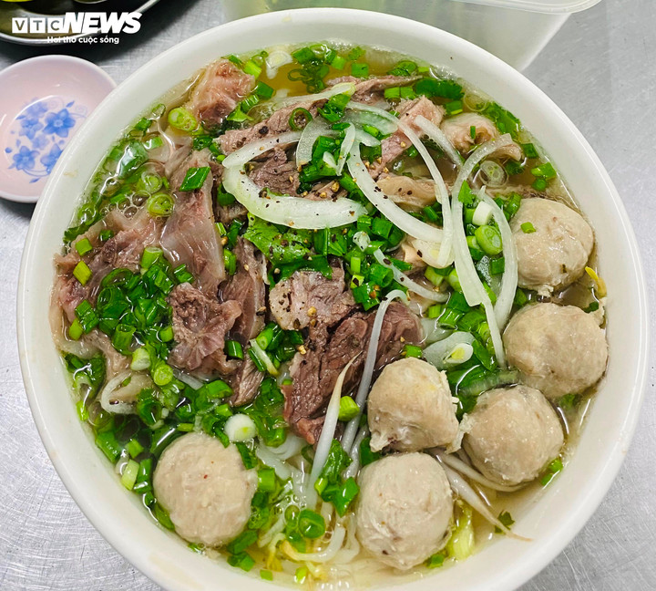 Phở bò viên. (Ảnh: Đại Việt)