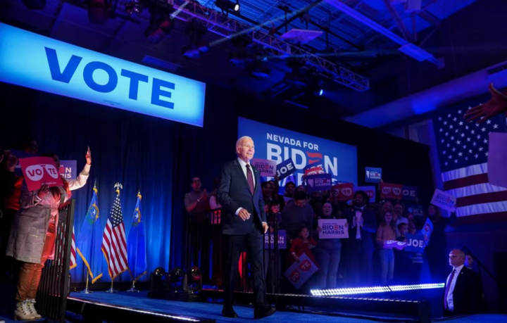 Tổng thống Mỹ Joe Biden đang trong chiến dịch tái tranh cử năm 2024. (Ảnh: Reuters)