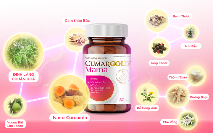 Sự phối hợp của các thảo dược có trong viên uống CumarGold Mama.