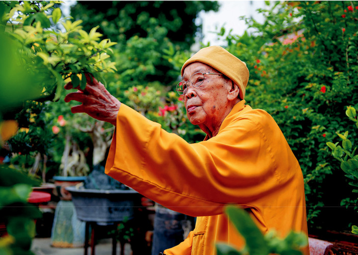 Trưởng lão Hòa thượng Thích Hiển Tu - Phó Pháp chủ GHPG Việt Nam viên tịch, đại thọ 104 tuổi. (Ảnh: Đăng Huy)