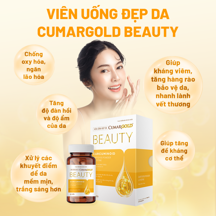 CumarGold Beauty giúp làm đẹp da từ bên trong.