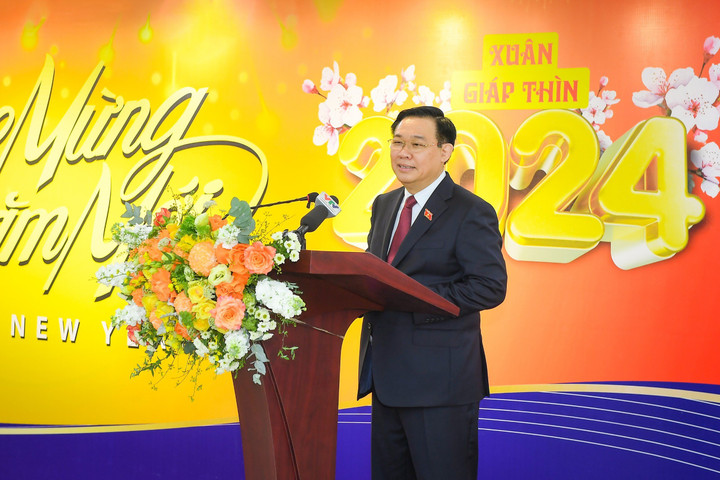 Chủ tịch Quốc hội Vương Đình Huệ. (Ảnh: Hậu Lộc)