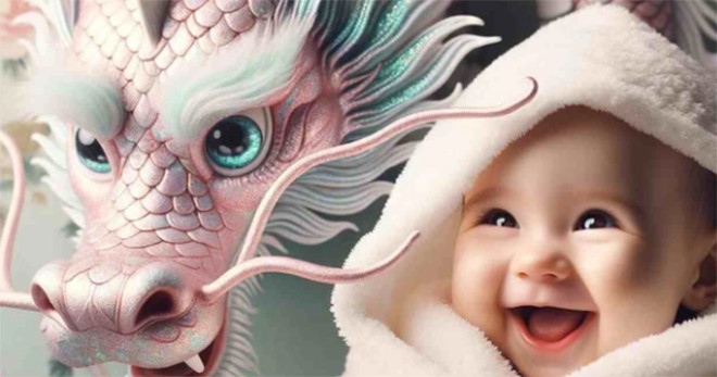 Nhiều người tin rằng những đứa trẻ sinh năm rồng sẽ khỏe mạnh, thành đạt, có thành tựu to lớn. (Ảnh minh họa)