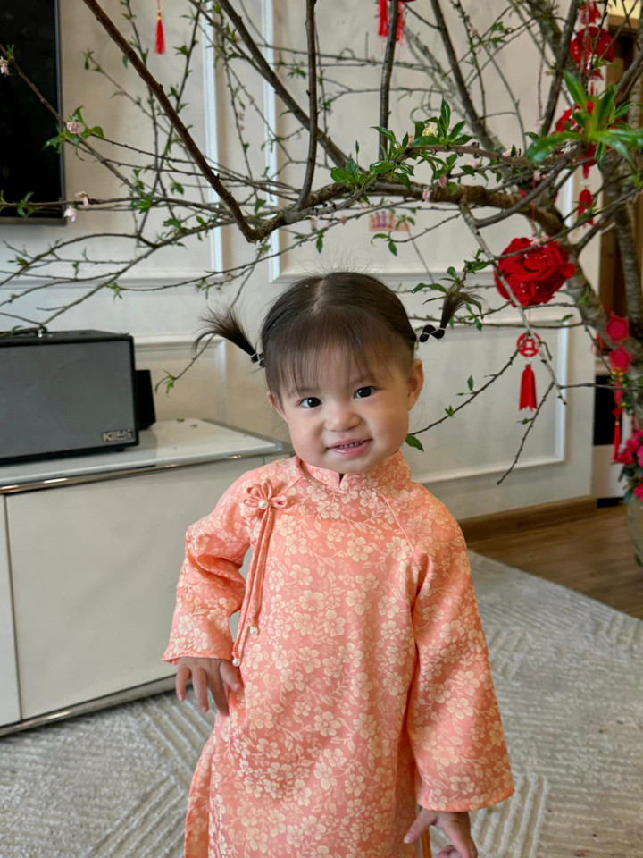 Em bé hot nhất mạng xã hội dịp Tết, mỗi ngày một bộ áo dài - 14