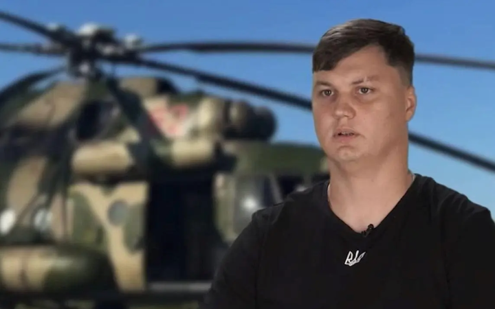 Phi công Nga Maksym Kuzminov trong một cuộc trả lời phỏng vấn báo chí Ukraine. (Ảnh: Ukrainska Pravda)