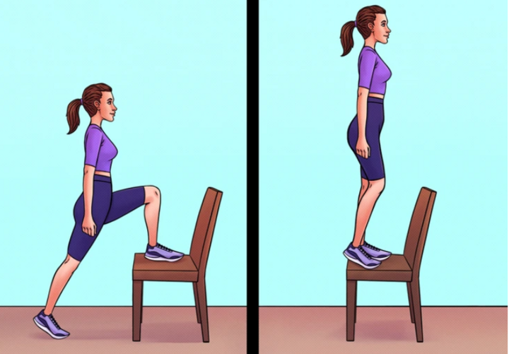 Động tác tăng sức mạnh cho vùng mông và chân.