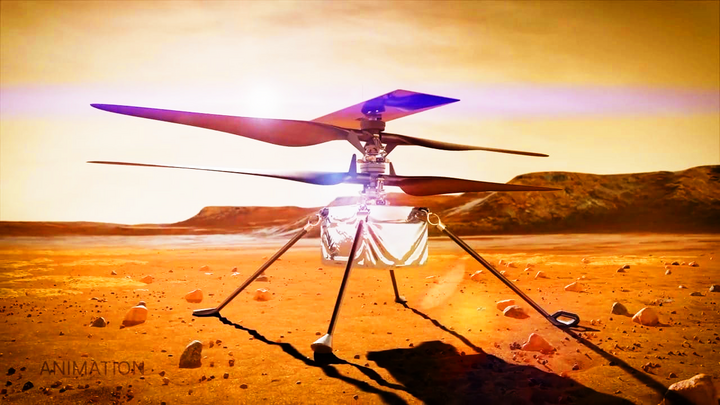 Ấn Độ đang có kế hoạch gửi một chiếc trực thăng lên Sao Hỏa, lấy ý tưởng từ máy bay bốn cánh Ingenuity của NASA. (Ảnh: NASA)