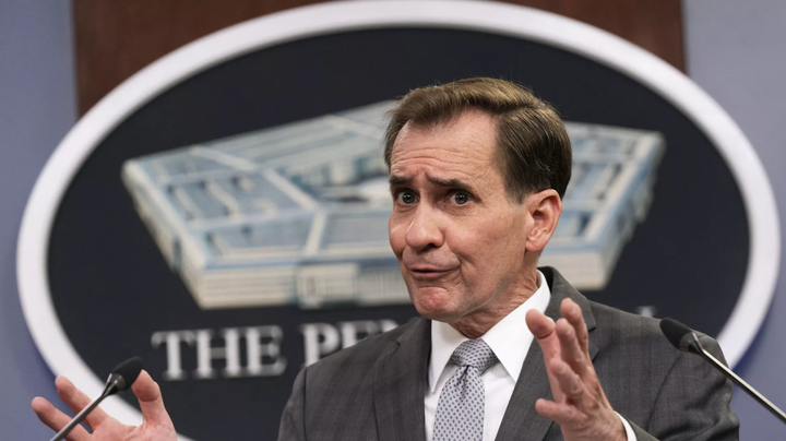 Người phát ngôn Hội đồng An ninh Quốc gia Mỹ John Kirby. (Ảnh: AP)