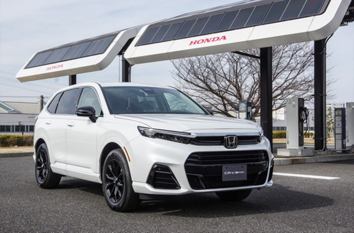 Mẫu xe Honda CR-V e:FCEV chạy bằng pin nhiên liệu hydro mới ra mắt.
