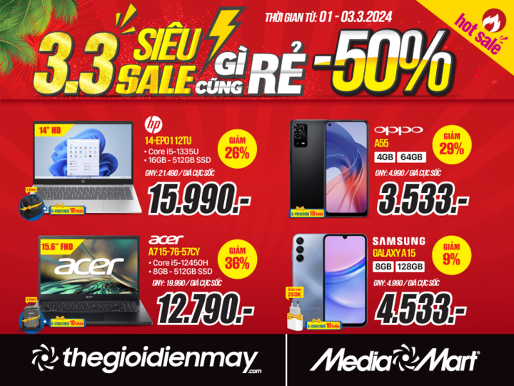 MediaMart siêu sale 3/3, mua gì cũng rẻ - 5
