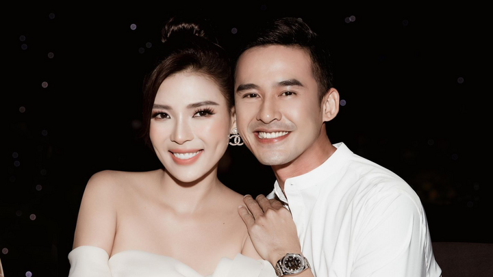Thuý Diễm và ông xã Lương Thế Thành.