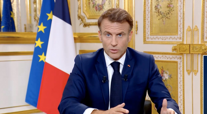 Tổng thống Pháp Macron. (Ảnh: France Info)