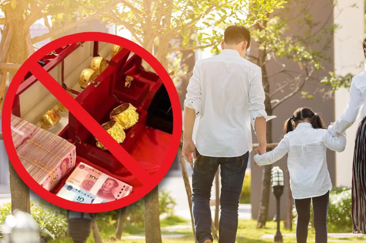 Trung Quốc nỗ lực xóa bỏ phong tục thách cưới cao, tổ chức đám cưới xa hoa và tốn kém trong nhiều năm, đặc biệt là ở khu vực nông thôn. (Ảnh: SCMP)