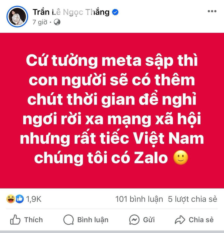Tưởng rằng mọi người sẽ tạm rời xa mạng xã hội nhưng không vì đã có Zalo. (Ảnh: Trần Lê Ngọc Thắng)
