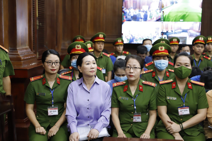 Bị cáo Trương Mỹ Lan tại phiên tòa sáng 7/3.