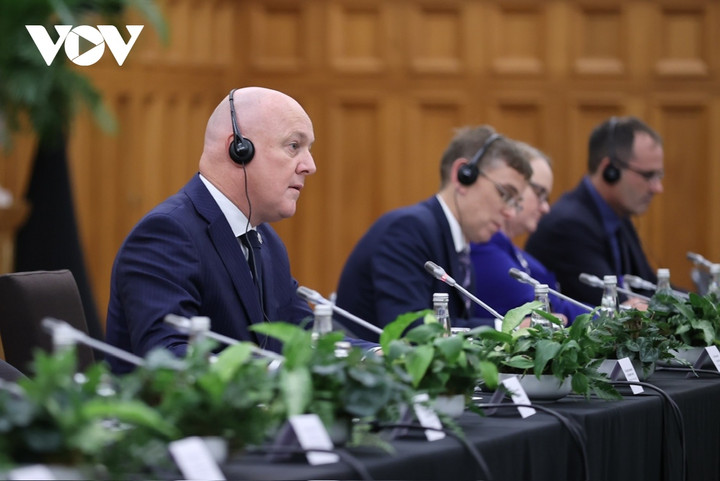 Thủ tướng Christopher Luxon và đoàn đại biểu Chính phủ New Zealand.