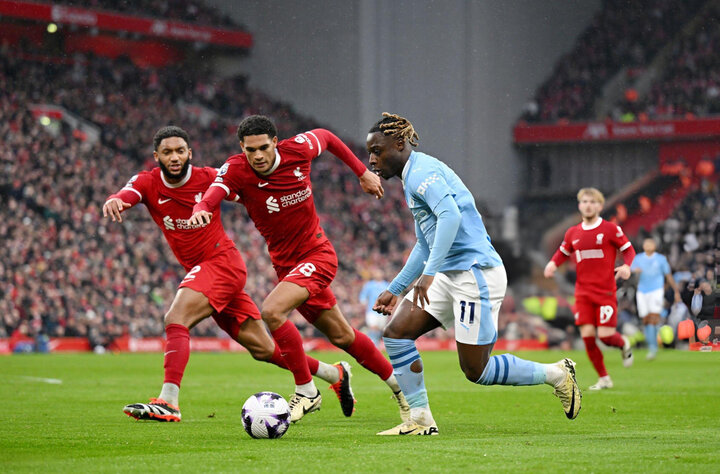 Liverpool hòa Man City ở vòng 28 Ngoại Hạng Anh.