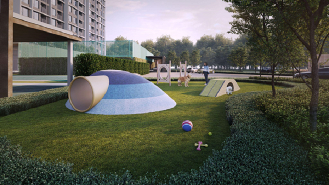 Bao bọc bởi 2.4ha cảnh quan xanh cùng hệ thực vật bản địa đa dạng, Lumi Signature khuyến khích chất sống xanh gần gũi với thiên nhiên, nơi đảm bảo bầu không khí trong lành, tránh xa khói bụi thành phố (Ảnh phối cảnh)