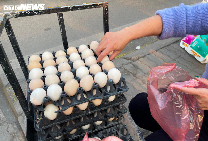 Bà Loan tự mình mang trứng lên Hà Nội bán để "gánh" đỡ chi phí chăn nuôi.