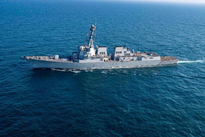 Chiến hạm USS Gravely của Mỹ. (Ảnh: X)