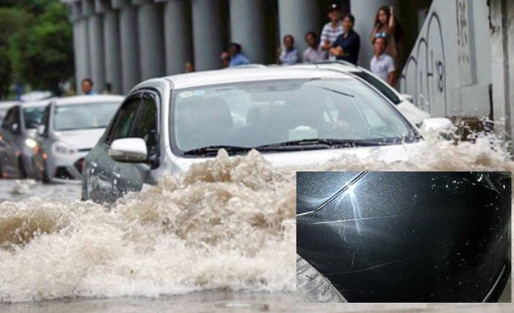 Xước dăm khi lội nước là rủi ro tài xế ít ngờ tới. (Ảnh minh họa)