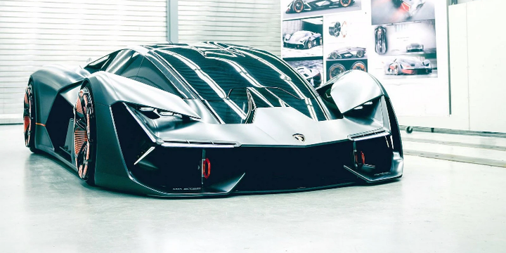 Lamborghini Terzo Millennio là một mẫu xe concept hypercar chạy hoàn toàn bằng điện. (Ảnh: AutoPro)