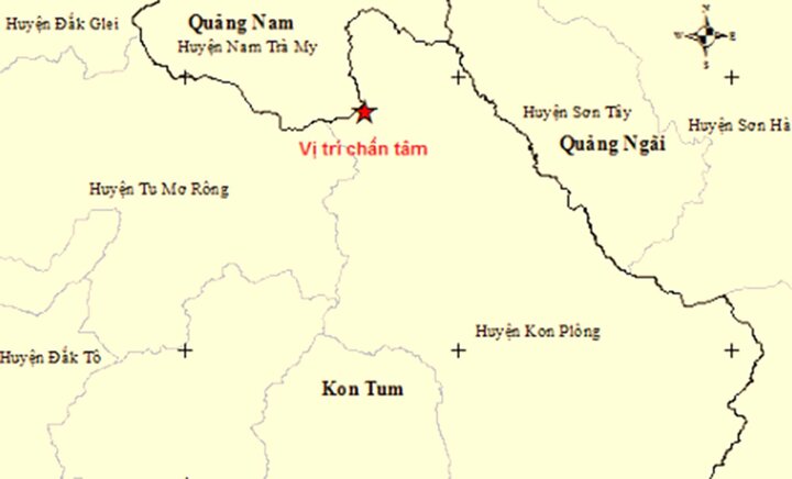 Địa bàn huyện Kon Plông ghi nhận 7 trận động đất.