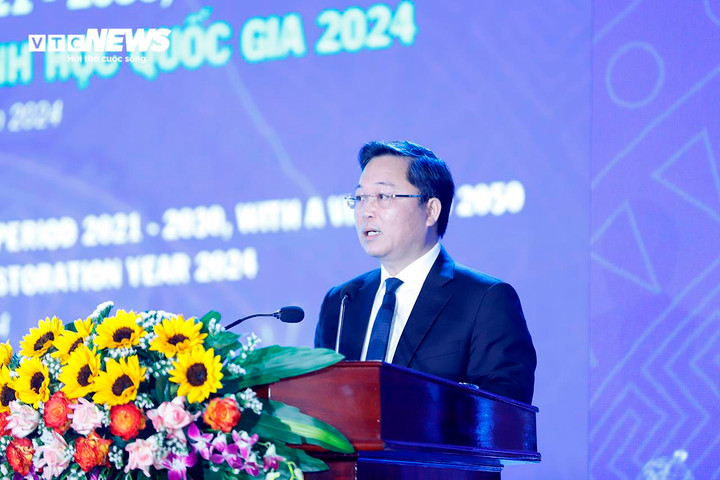 Chủ tịch UBND tỉnh Quảng Nam Lê Trí Thanh phát biểu khai mạc Hội nghị.