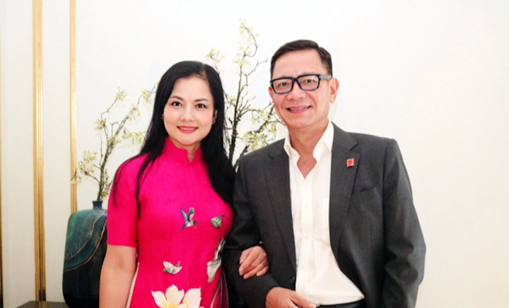 Vợ chồng NSND Thu Quế - Phạm Cường.