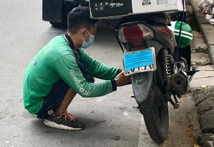 Nhiều người cố tình che biển số xe khi tham gia giao thông