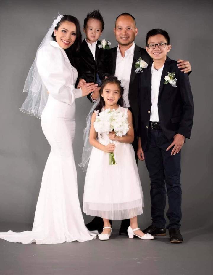 Gia đình nhỏ của Hồng Ngọc.