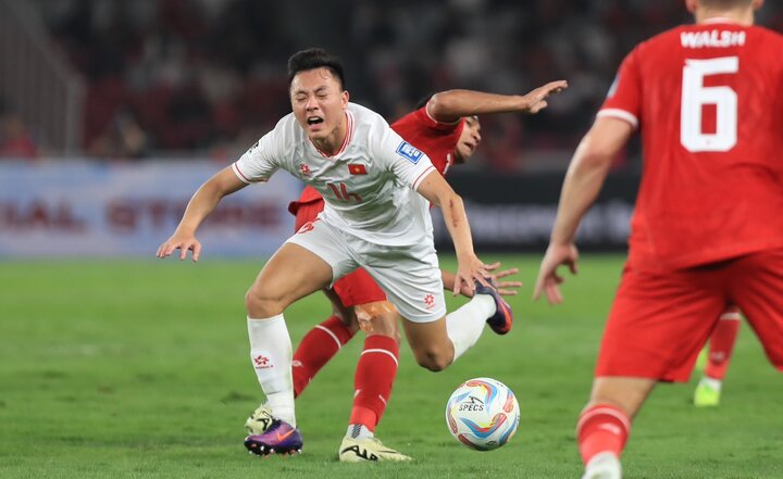 Đội tuyển Việt Nam thua Indonesia 0-1.