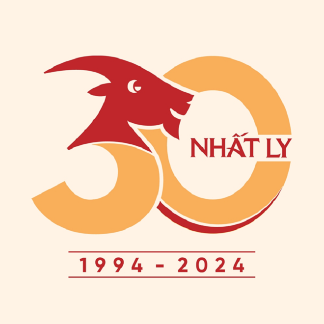 Logo kỷ niệm 30 năm của Lẩu Dê Nhất Ly.