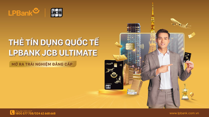 Thẻ tín dụng quốc tế LPBank JCB Ultimate là hạng thẻ tín dụng cao cấp nhất mà LPBank và JCB mang đến cho khách hàng tại Việt Nam.