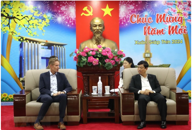 Nhà máy LEGO dự kiến xuất xưởng sản phẩm "Made in Vietnam" chất lượng cao, trong nửa cuối năm 2024. (Ảnh: Dương Chí Tường / TTXVN)