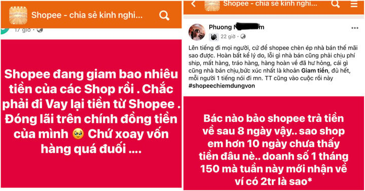 Nhiều ý kiến phản đối Shopee được đăng trên mạng xã hội.