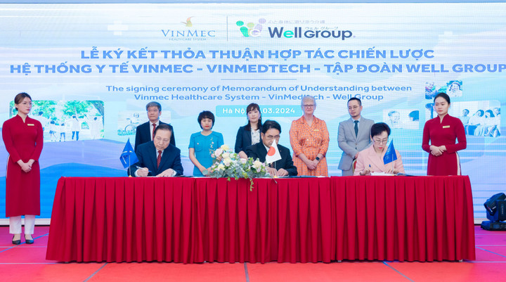 Lễ ký kết hợp tác chiến lược giữa Tập đoàn Vingroup và Tập đoàn Well Group (Nhật Bản).