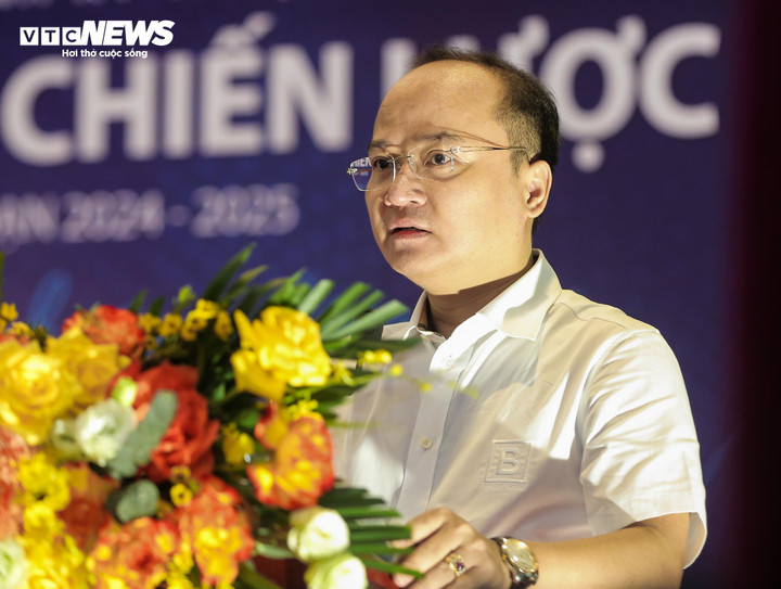 Giám đốc Đài VTC Trần Đức Thành phát biểu tại hội nghị.