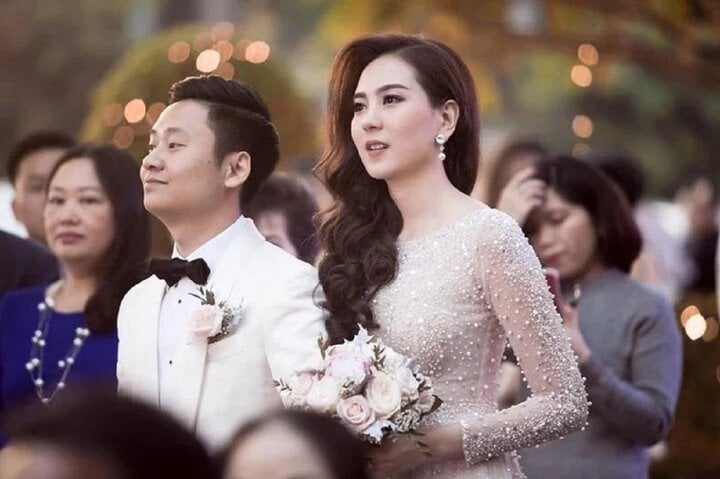 Mai Ngọc và doanh nhân Hoài Nam trong ngày cưới.