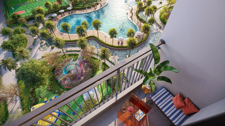 100% căn hộ GS6 sở hữu ban công “side by side” lần đầu ra mắt tại Vinhomes Smart City.