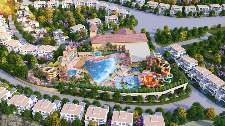 Công viên nước trong nhà và ngoài trời mang đến “làn gió giải trí mới” tại Ivory Villas & Resort.