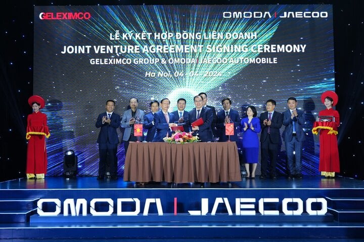 Tập đoàn GELEXIMCO và OMODA&JAECOO cùng ký kết Hợp đồng liên doanh, đầu tư xây dựng nhà máy sản xuất ô tô tại Việt Nam.