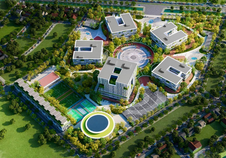 Tổ hợp giáo dục của FPT dự kiến đáp ứng nhu cầu học tập của khoảng 20.000 học sinh, sinh viên.