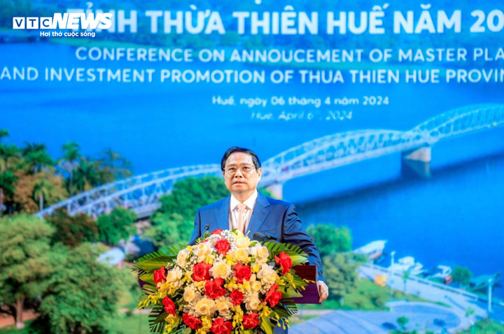 Thủ tướng Phạm Minh Chính phát biểu tại lễ công bố quy hoạch.