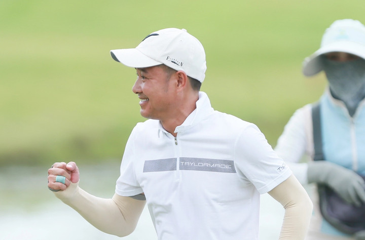 Cựu tiền vệ Nguyễn Hồng Sơn dự giải golf.